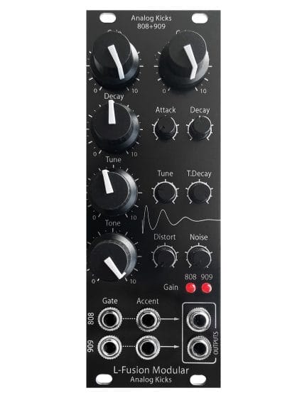 L-Fusion kicks Eurorack module front view