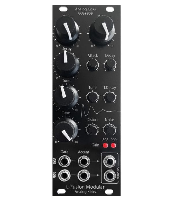 L-Fusion kicks Eurorack module front view