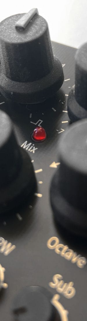 Black panel of our VCO Eurorack Module