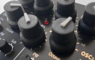 Black panel of our VCO Eurorack Module