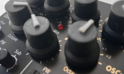Black panel of our VCO Eurorack Module